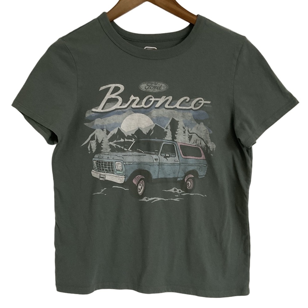 Hybrid Apparel Official Ford Bronco Women's Short Sleeve Graphic T-Shirt Size M